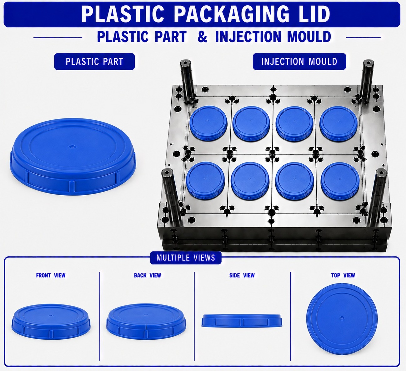 Plastic Packaging Lid Mould and Moulding Service